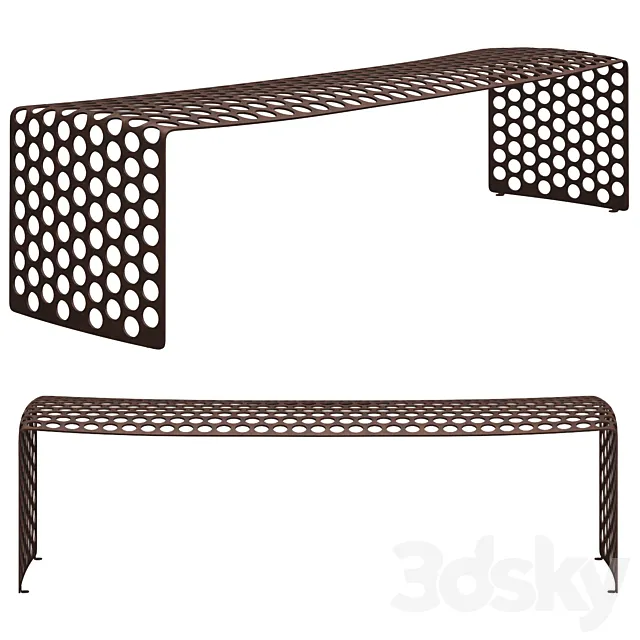 Oxyd metal bench 3DModel
