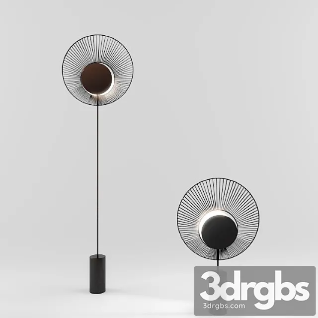 Oyster floor lamp 3D Model Free