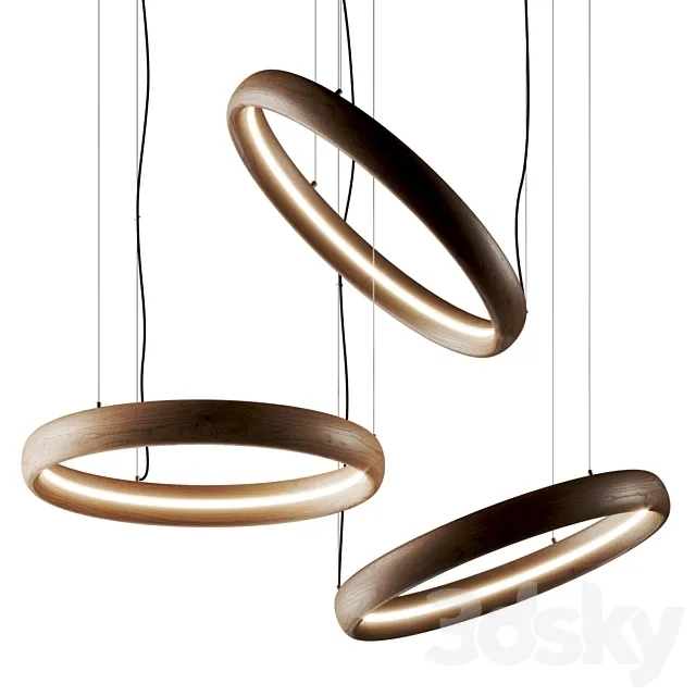 Ozzio Italia Ring Pendant Lamp 3D Model