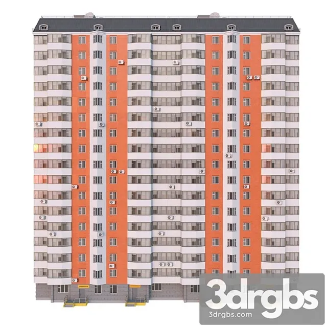 P44t 2 Sektsii 17 Etazhei 3D Model Free