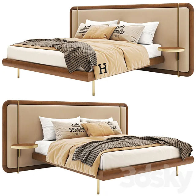 Pa-Modern-Wooden-Bed-03 3DModel