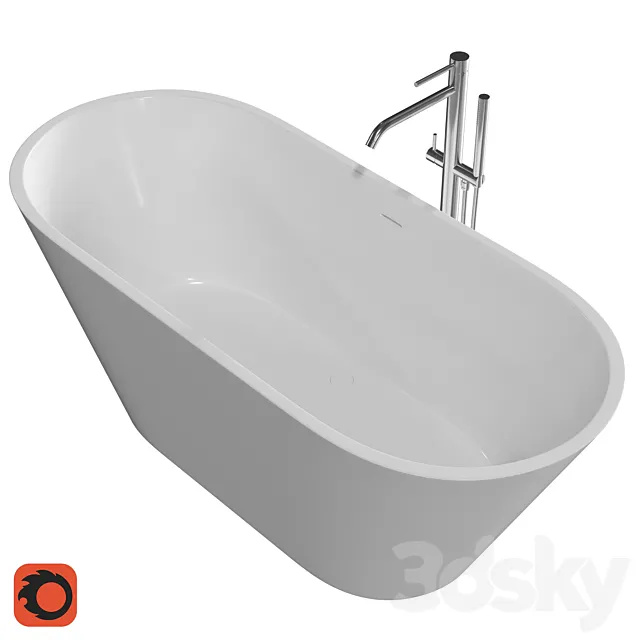 PAA Deco nudo bathtub 3DModel