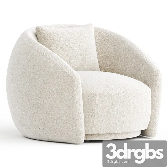 Pacific armchair by moroso 3D Model Free