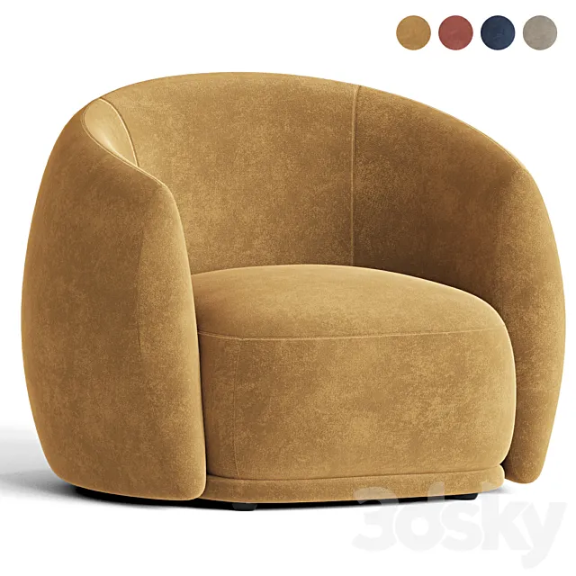 Pacific armchair vitra 3D Model