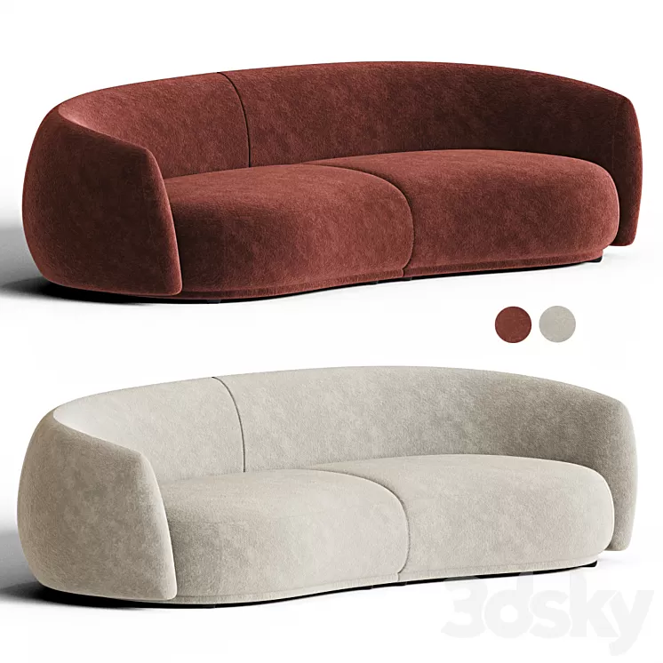 Pacific sofa moroso 3D Model