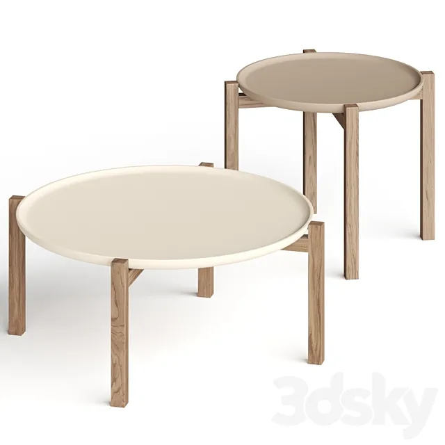 Pacini & Cappellini Gong Coffee Tables 3D Model