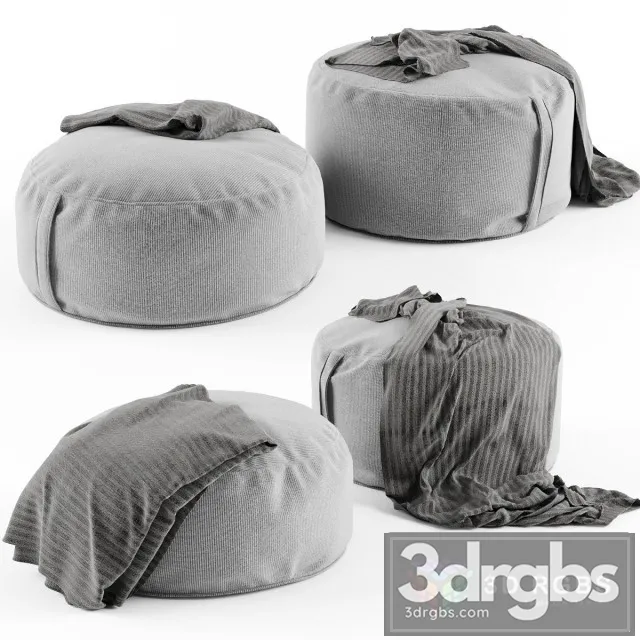 Padded Stool 3D Model Free