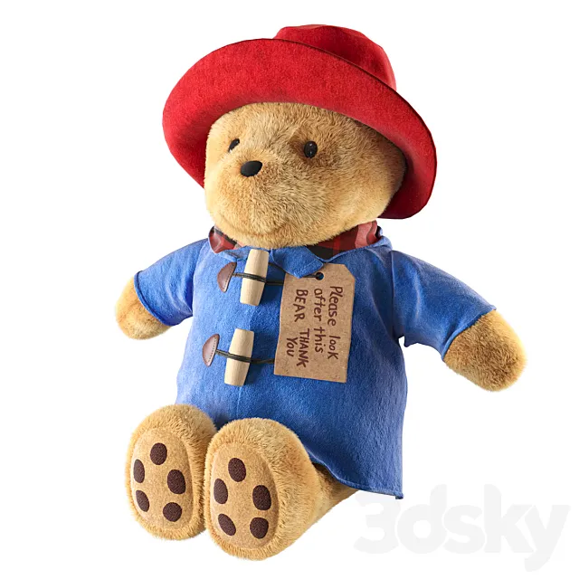 Paddington Bear 3D Model