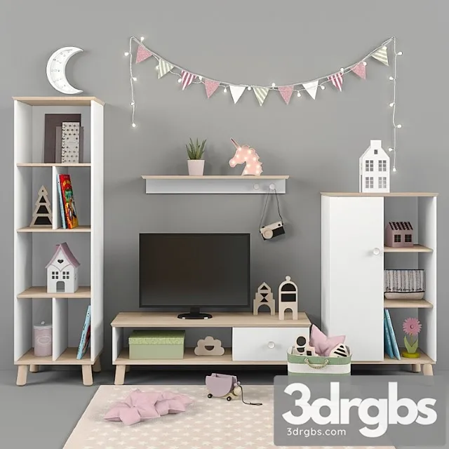 Paidi Furniture Ylvie Collection For Girls Part 02 3D Model Free