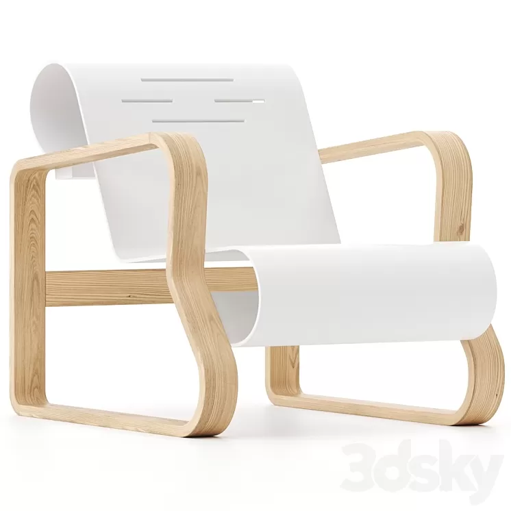 Paimio 41 by Artek Armchair 3D Model