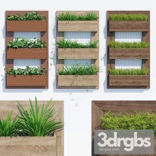 Painel Horta Veryical One 3D Model Free