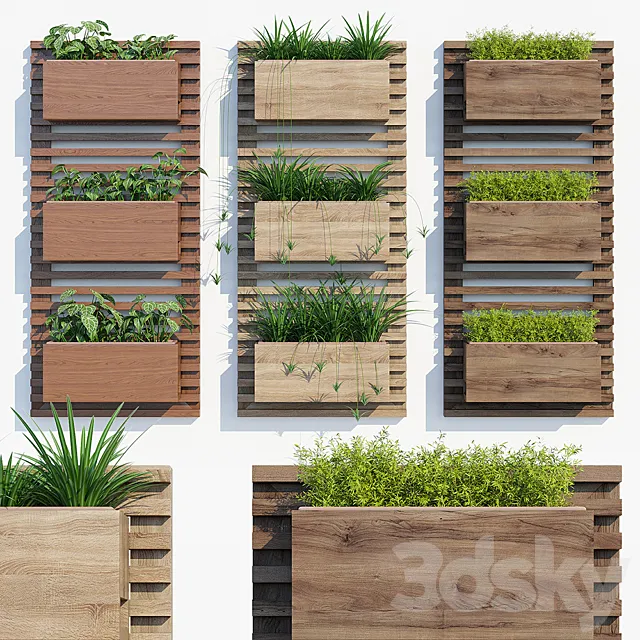 Painel horta veryical two 3D Model