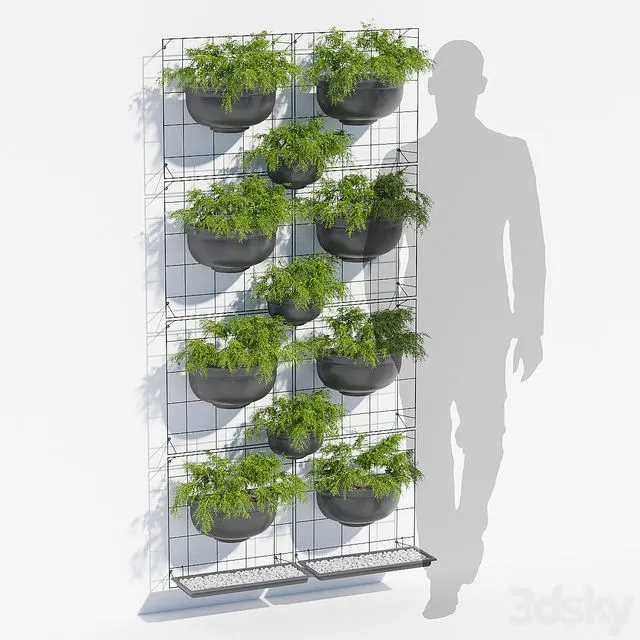 Painel jardim 3D Model