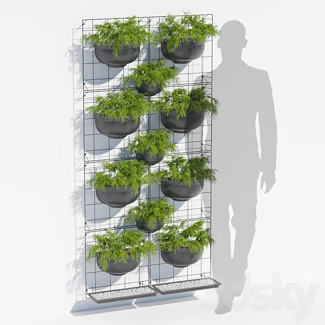 Painel jardim 3D Model