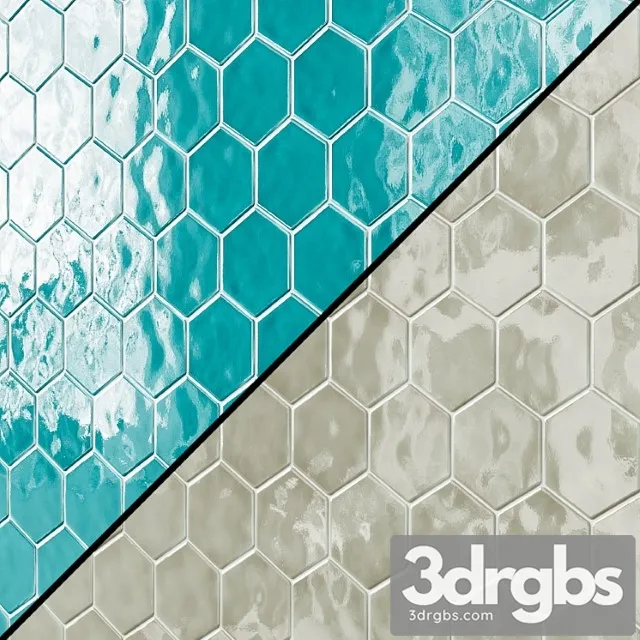 Paint Colors Art Deco Glossy On Mesh Arctic 3D Model Free