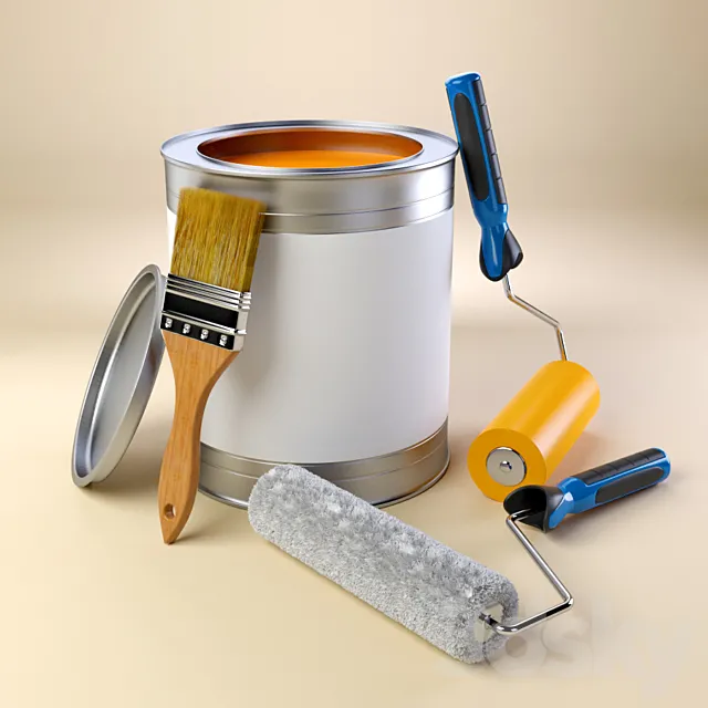 Paint Set 3DModel
