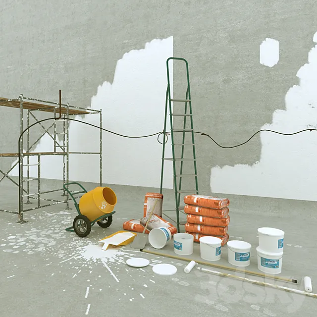 paint set repair 3D Model