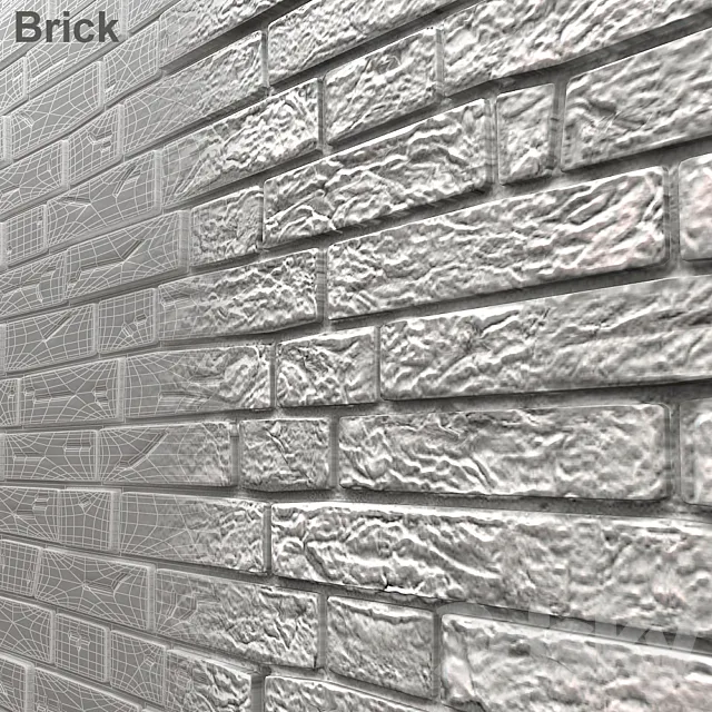 Painted brick 3DModel