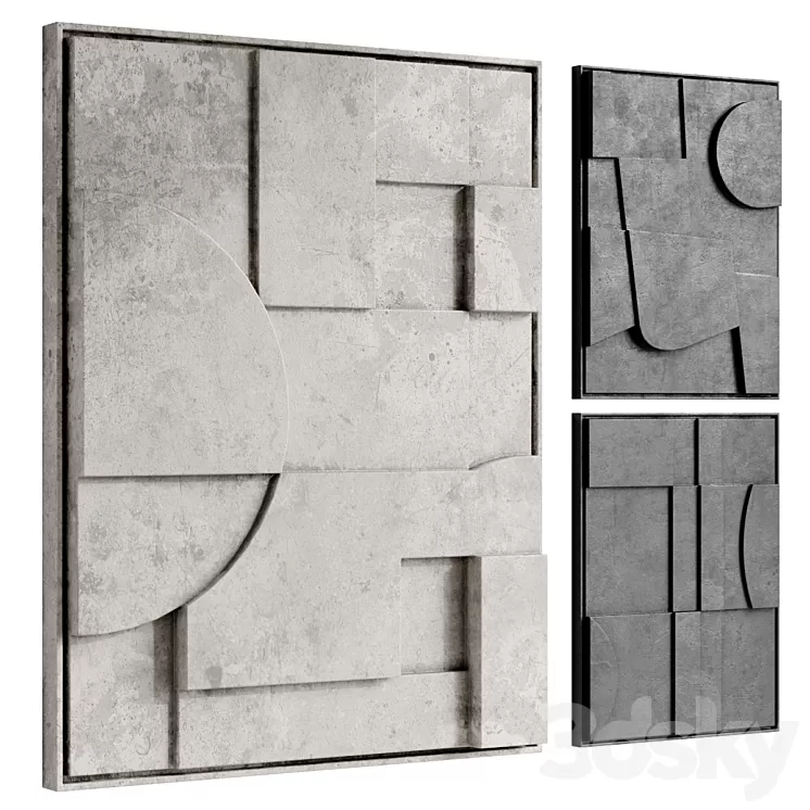 Painted by Edith Beurskens 3D Model Free