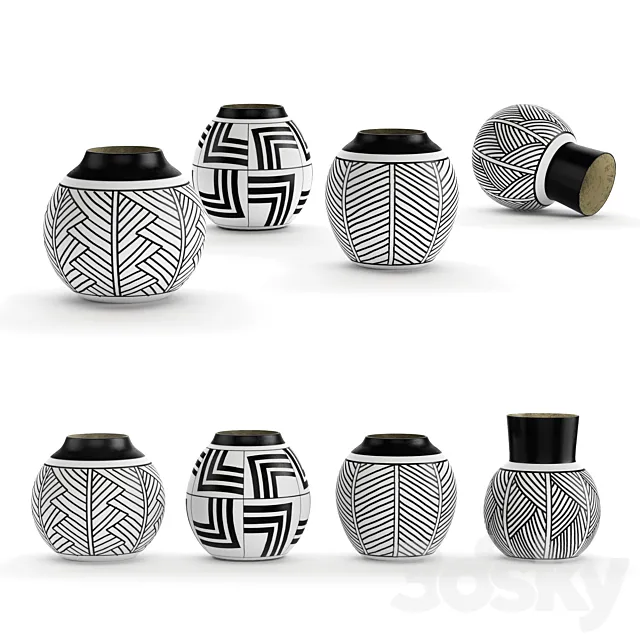 Painted decor 3D Model