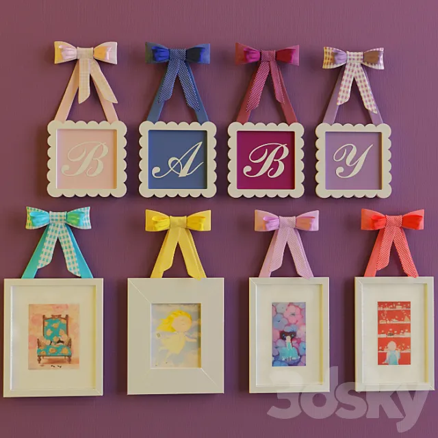 Painting in the children's room 3D Model