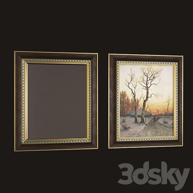 Painting + mirror picture + mirror Free Download