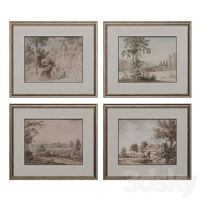 Painting set 3D Model