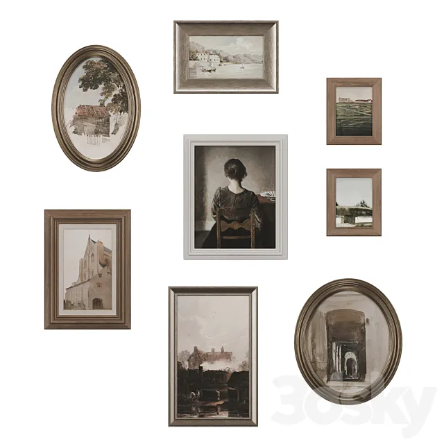 Painting set 3D Model