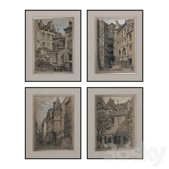 Painting set 3D Model