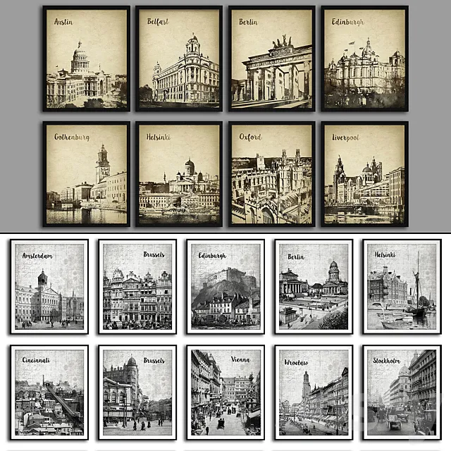 Paintings 150 (52 pieces) 3D Model