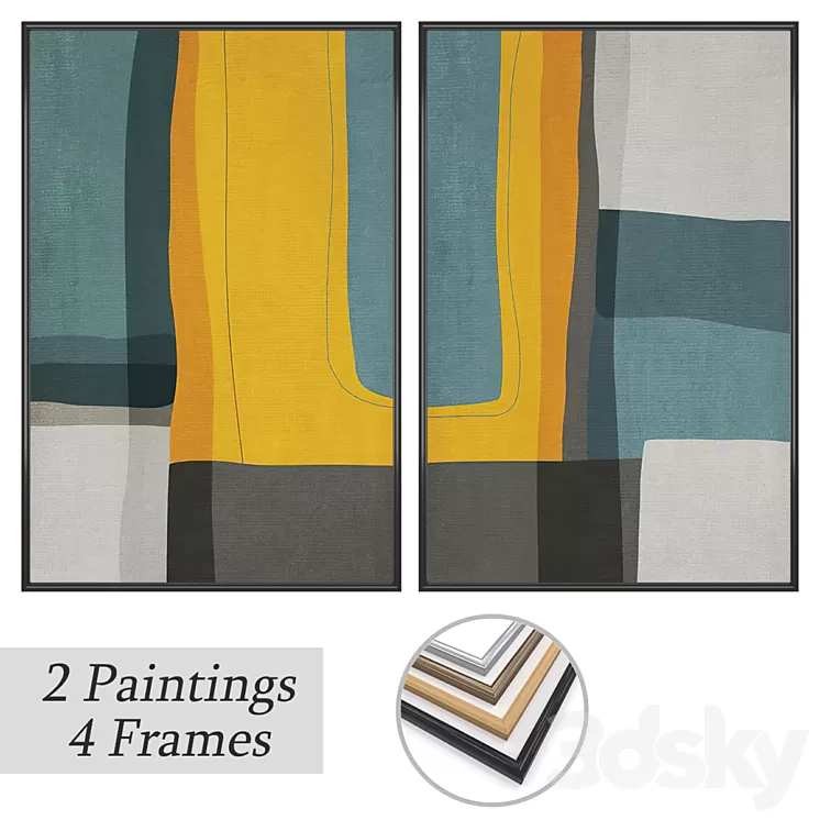 paintings 3D Model Free