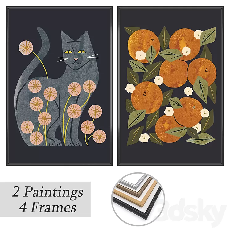 paintings 3D Model Free