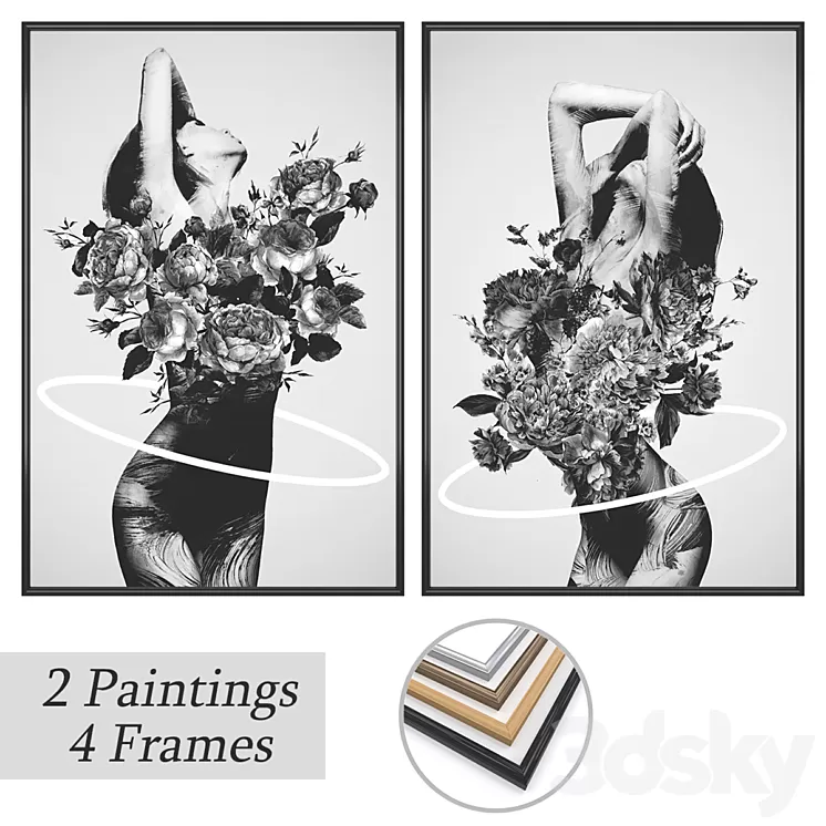 paintings 3D Model Free