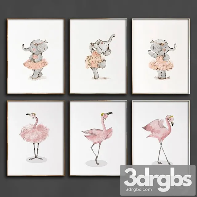 Paintings 664 3D Model Free