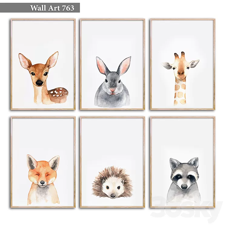 Paintings 763 3D Model Free