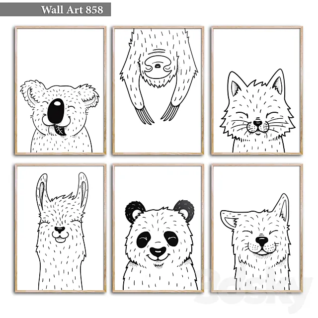 Paintings 858 Children's 3D Model