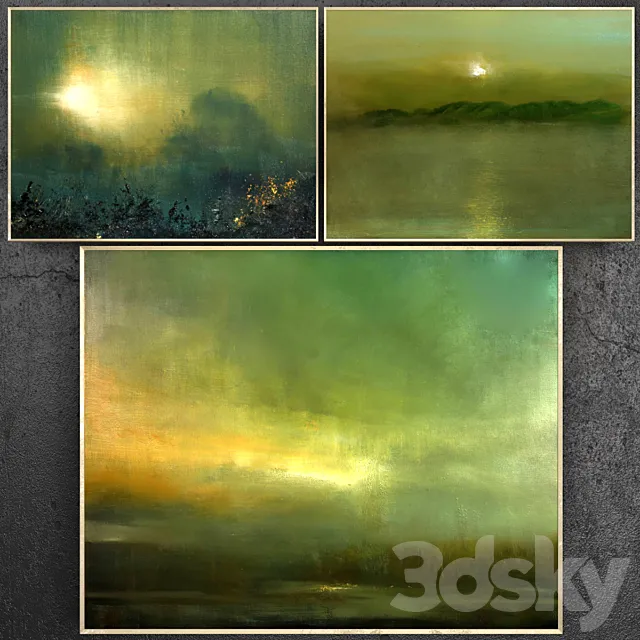 Paintings abstract | set 177 3D Model