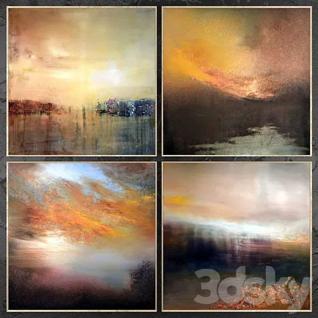 Paintings abstract | set 435 3DModel