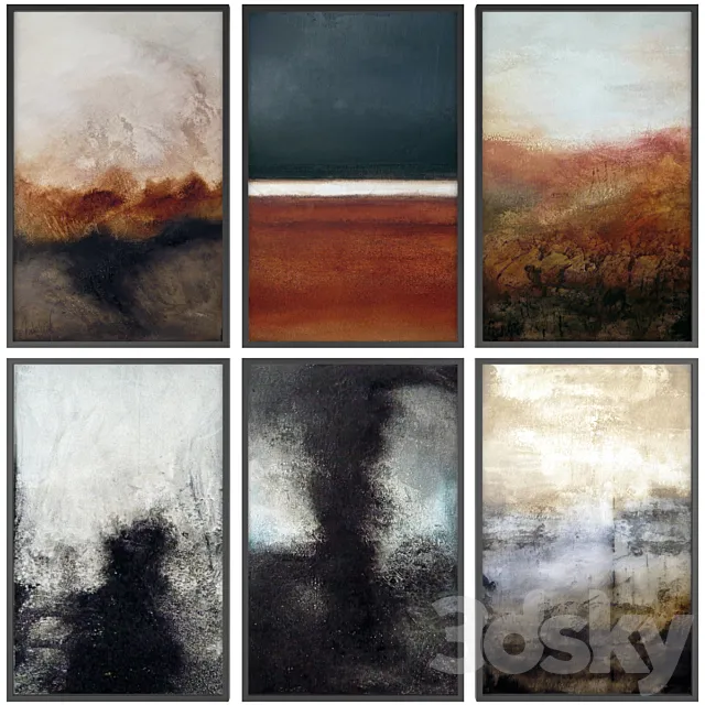 Paintings abstract | set 60 3D Model