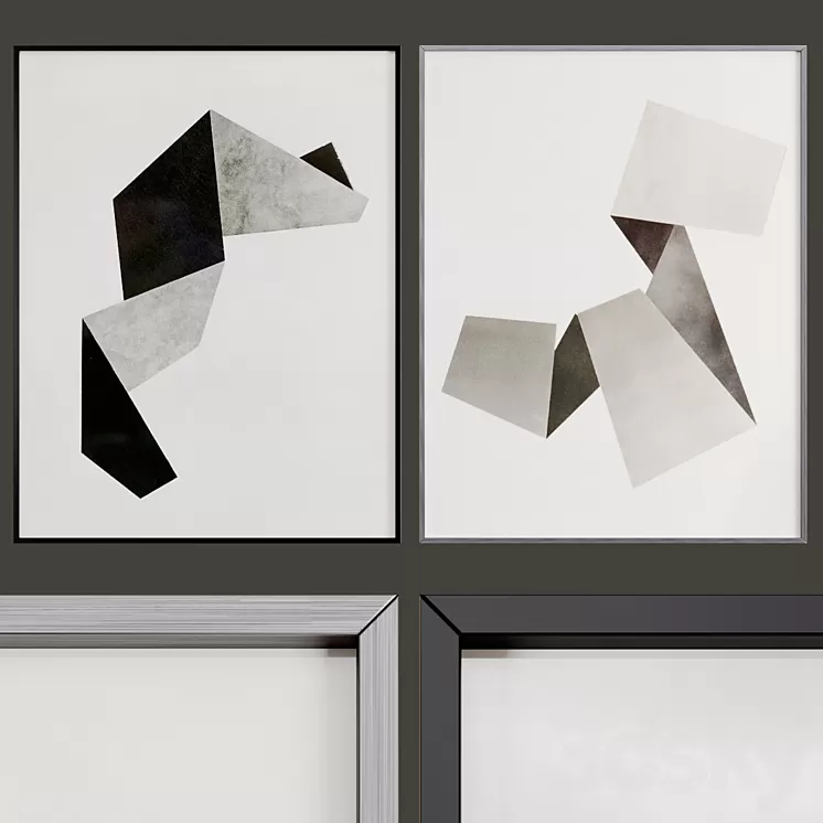 Paintings abstraction 3D Model