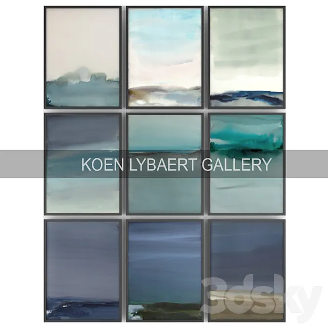 Paintings by Koen Lybaert | set 15 3D Model