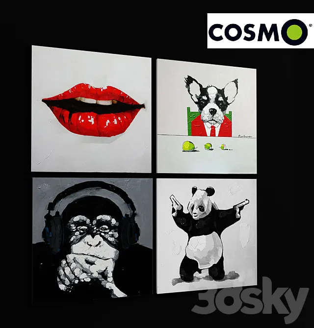 Paintings Cosmo 3DModel