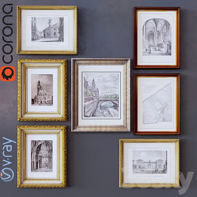 Paintings in rame_10 3D Model