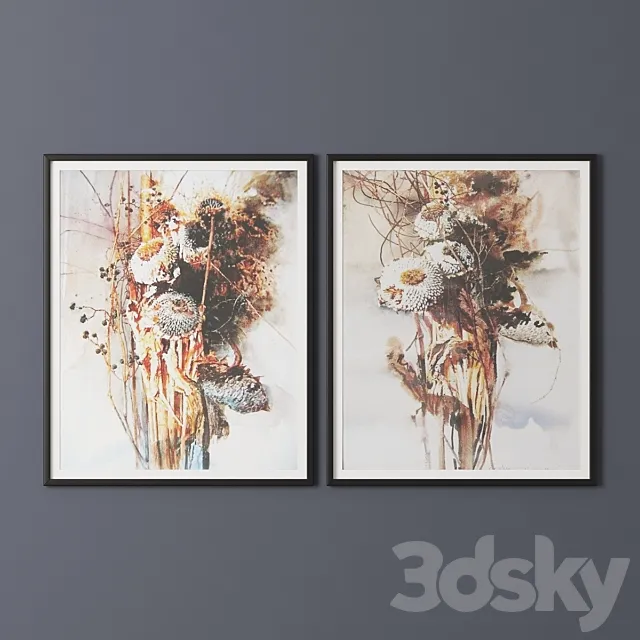 Paintings in the framework of 3D Model