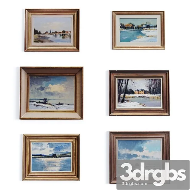 Paintings set by ian houston 3D Model Free