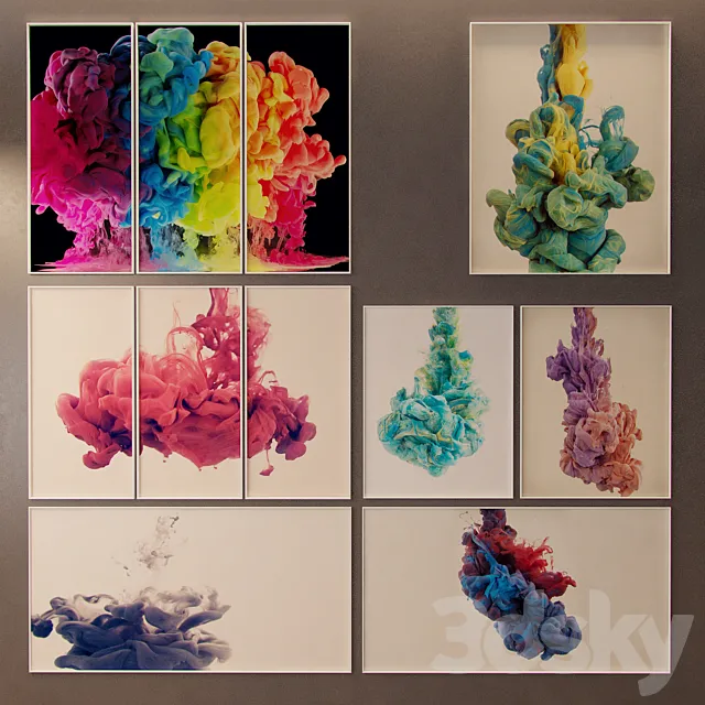 paintings Set "Fantasy" 3DModel