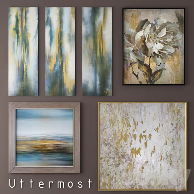 paintings Set Uttermost 3DModel