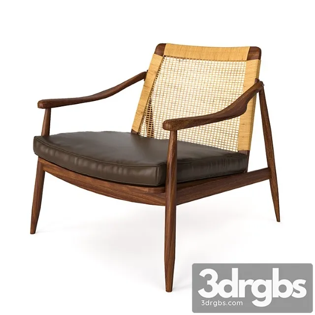 pair of lounge easy chairs by hartmut lohmeyer 3D Model Free