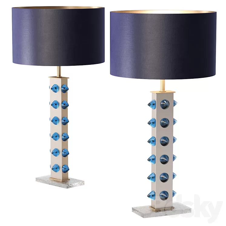 Pair of table Lamp by LA Studio 3D Model Free