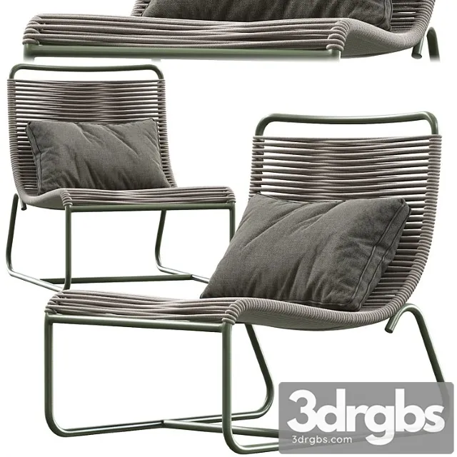 Pair Of Walter Lamb Sleigh Chairs 3D Model Free